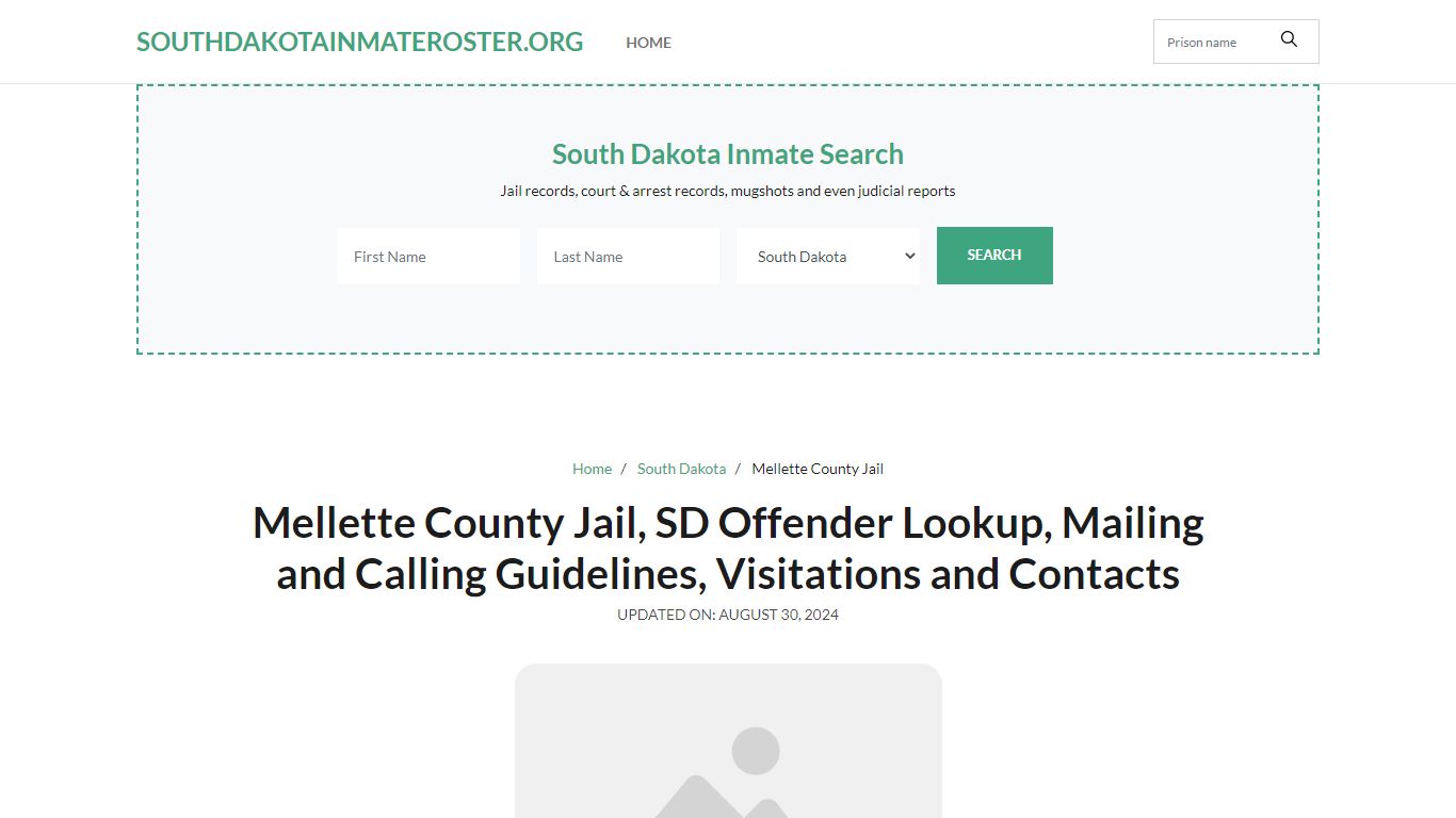 Mellette County Jail, SD: Inmate Search Options, Visitations, Contacts